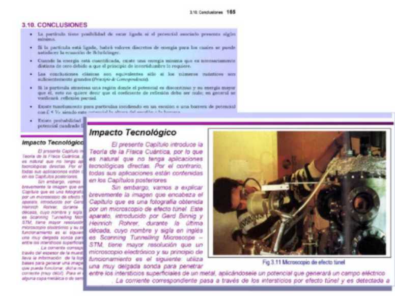 Conclusiones e Impacto tecnol�gico, Cap�tulo 3 - Mec�nica Cu�ntica